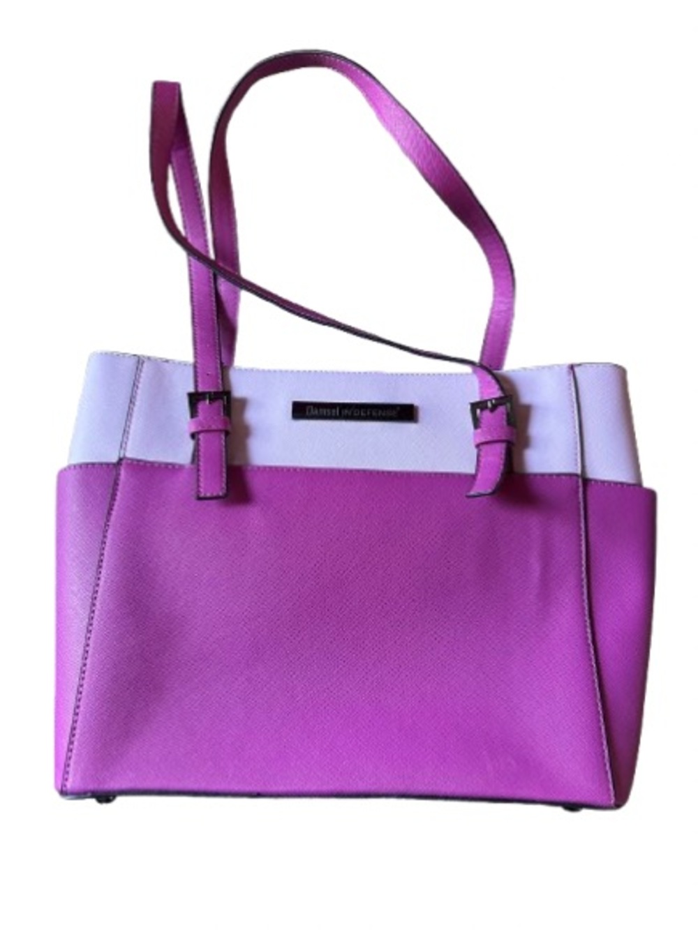 NWOT Damsel in Defense Two-Tone Pink Structured Tote